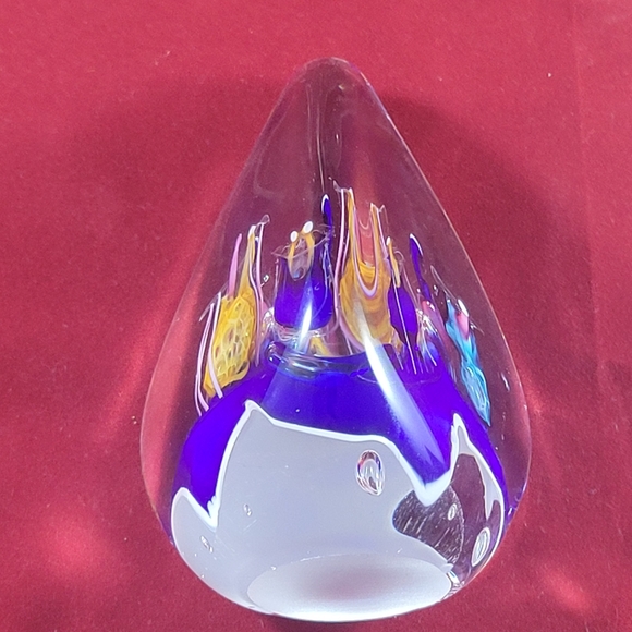 GORGEOUS LARGE STUDIO ART ,HAND BLOWN GLASS. - Picture 5 of 7